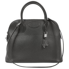 Hermès Black Togo Leather 37 cm Bolide Bag