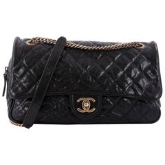 Chanel Shiva Flap Bag Quilted Caviar Large