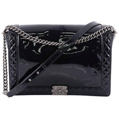 Chanel Reverso Boy Flap Bag Patent Large