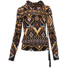 GUCCI Boho Printed Blouse Shirt