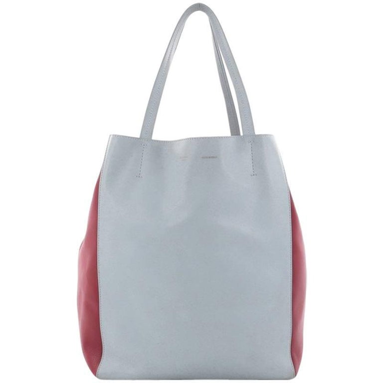 Celine Bicolor Phantom Cabas Tote Leather Medium at 1stDibs