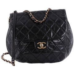 Chanel Dubai Messenger Bag Quilted Aged Calfskin Medium