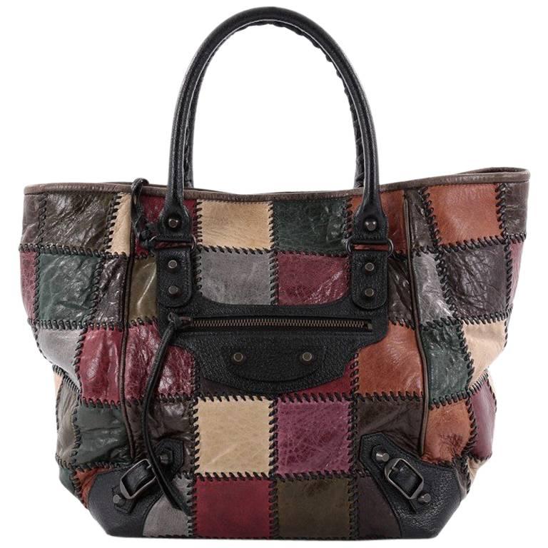 Sunday Tote Classic Studs Leather at 1stDibs | balenciaga patchwork balenciaga patchwork
