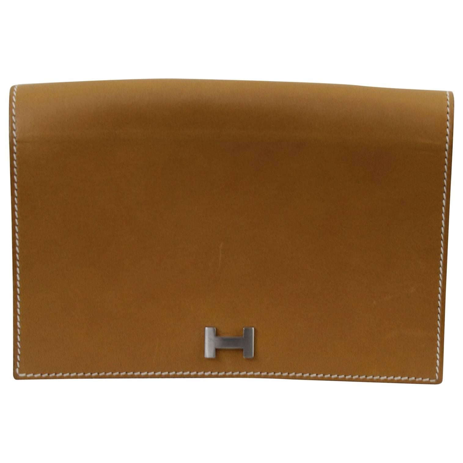 Hermes Gold Natural Leather Beltbag For Sale