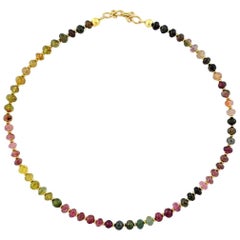 Tourmaline Rainbow Cocktail and Dinner Necklace