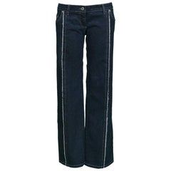 Legendary Alexander McQueen Iconic "Bumster" Lowest Rise Runway Jeans 1990's