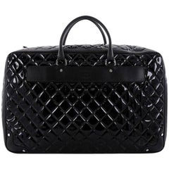 Chanel Travel Tote Quilted Vinyl with Calfskin XL