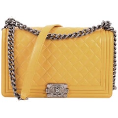 Chanel Boy Flap Bag Quilted Calfskin New Medium