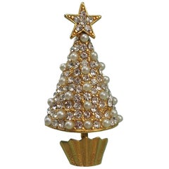 Askew London Christmas Tree Holiday Brooch Pin 