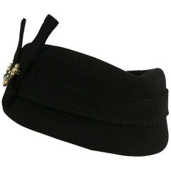 Vintage 1940s V for Victory Army Style Women's Hat