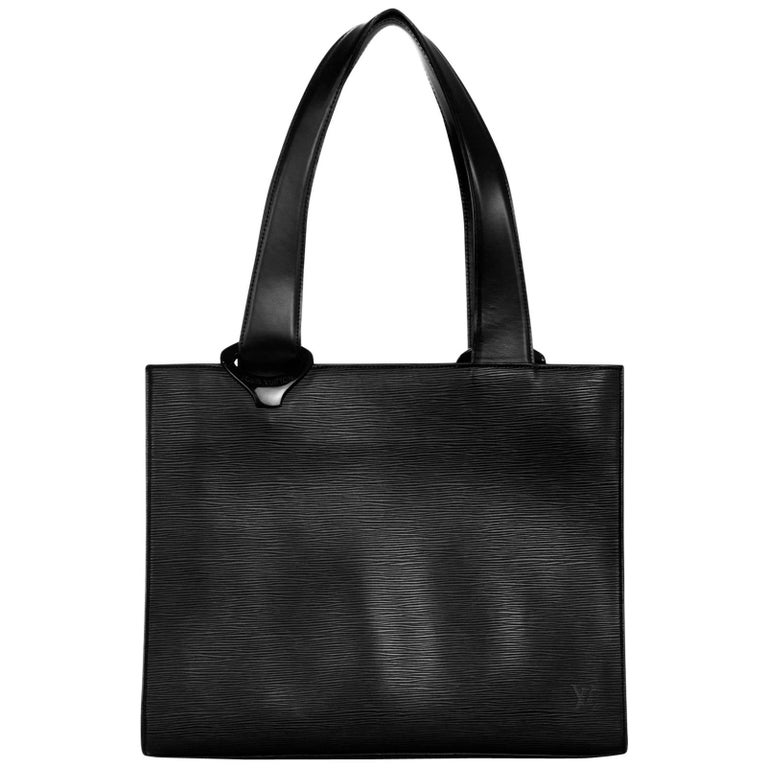 Louis Vuitton Black Epi Leather Gemeaux Tote Bag For Sale at 1stdibs