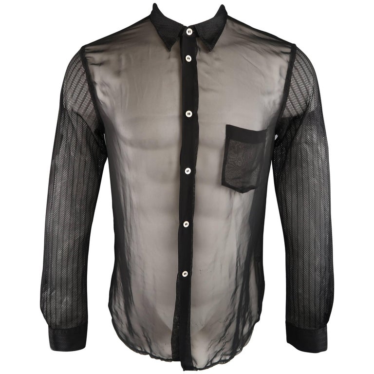 comme des garcons collared shirt