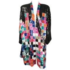 1980s Judith Ann Rainbow Sequin Jacket