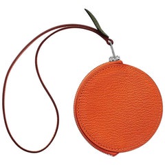 Hermès Tutti Frutti Orange change purse Charm bag / Brand New