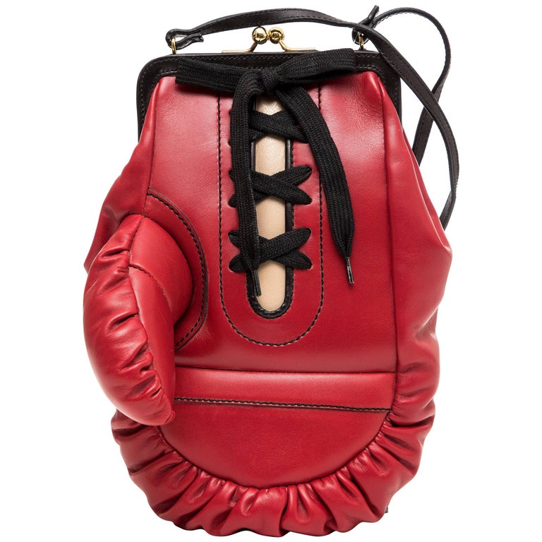Moschino Runway Leather Boxing Glove Handbag, Spring 2001 at 1stDibs