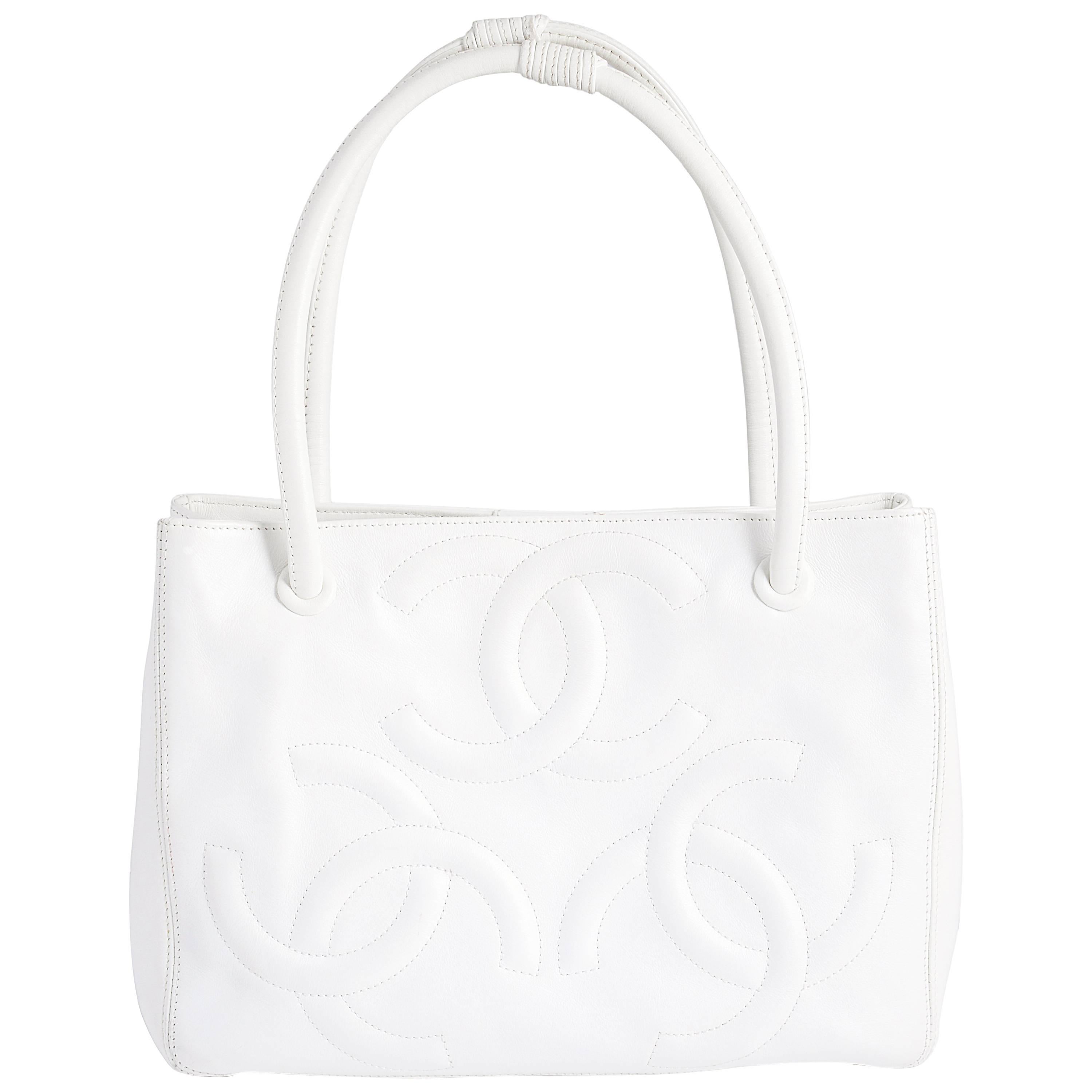 Chanel White Tote Bag 