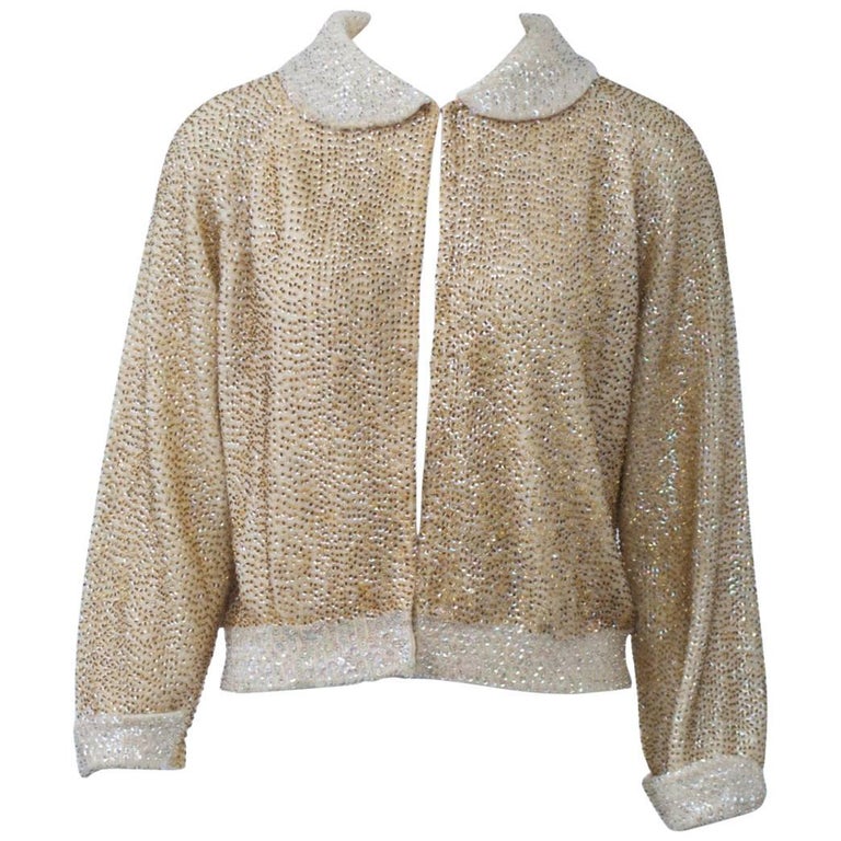 sequined cardigan jacket