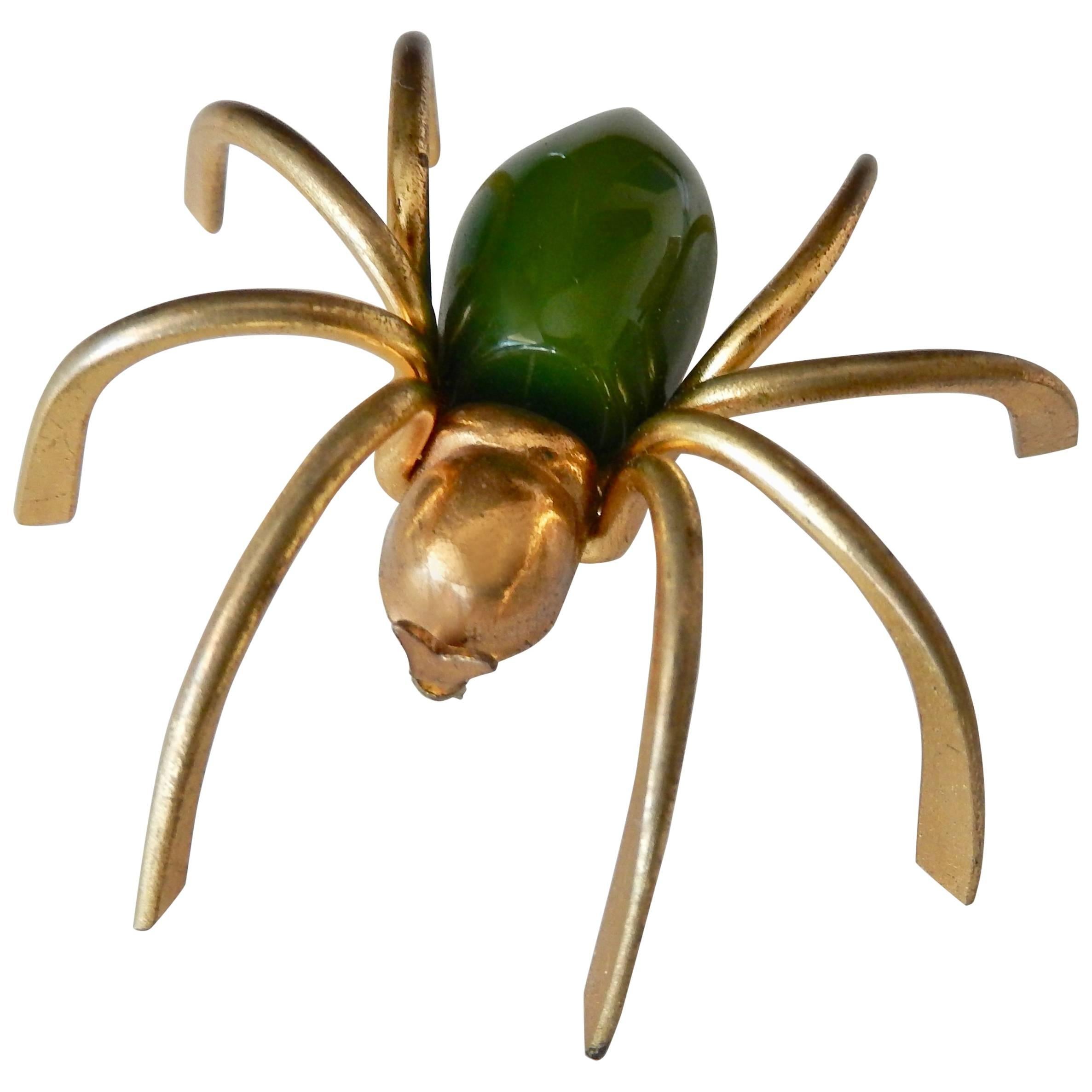 Art Deco Bakelite Spider Pin 