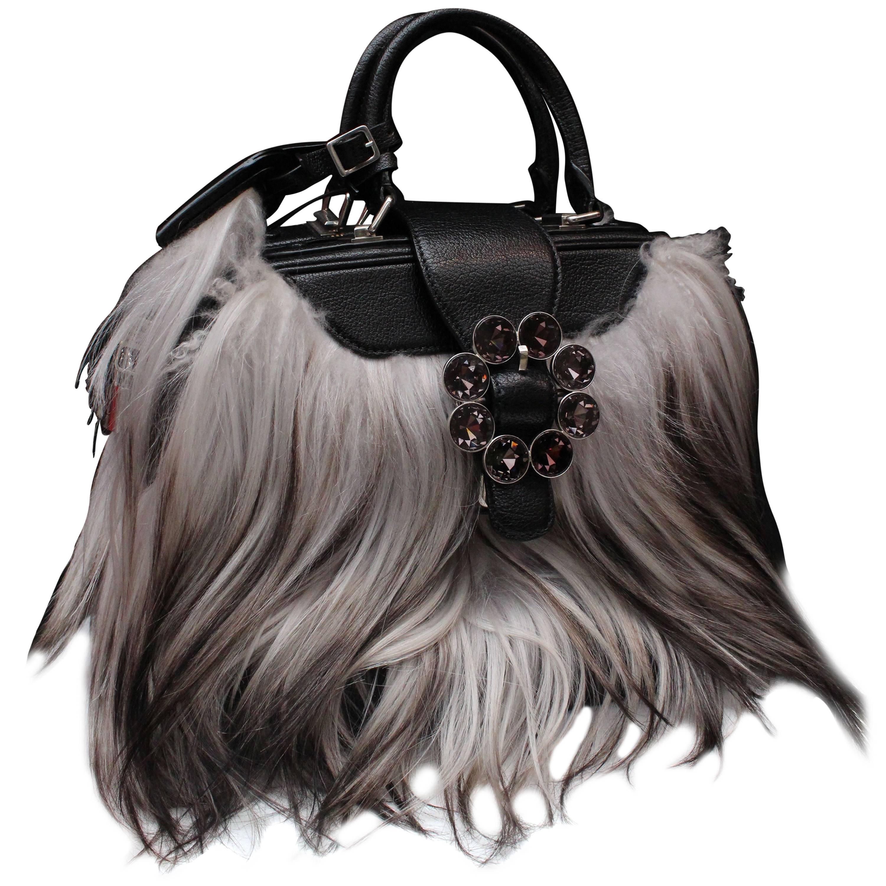 Louis Vuitton Transsiberian Fall Collection leather and goat hand bag, 2012-2013