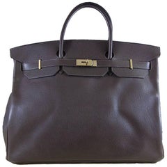 Hermes 50cm Brown Birkin Travel Bag