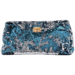 Miu Miu Convertible Flap Bag Sequin Embellished Leather Large