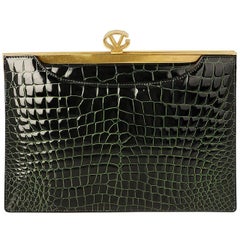 Valentino Green Clutch Bag