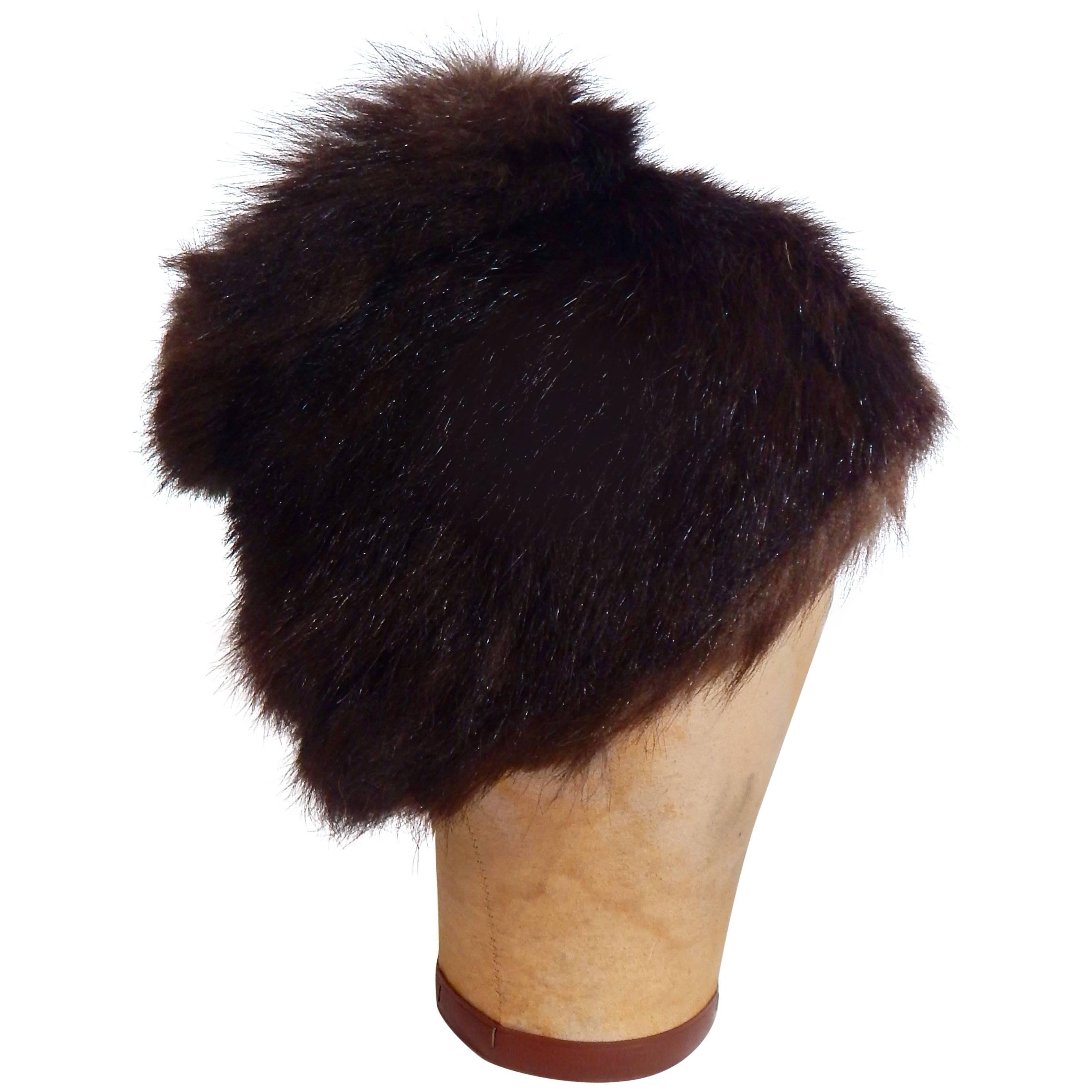 1950s Franklin Simon Mink Fur Hat For Sale