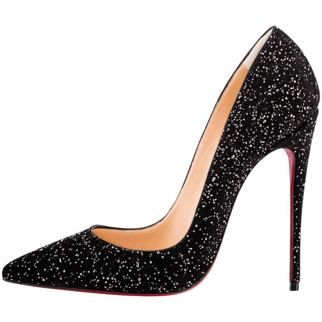 Christian Louboutin New Holiday Black So Kate Evening Heels Pumps in Box