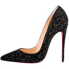 Christian Louboutin New Holiday Black So Kate Evening Heels Pumps in Box