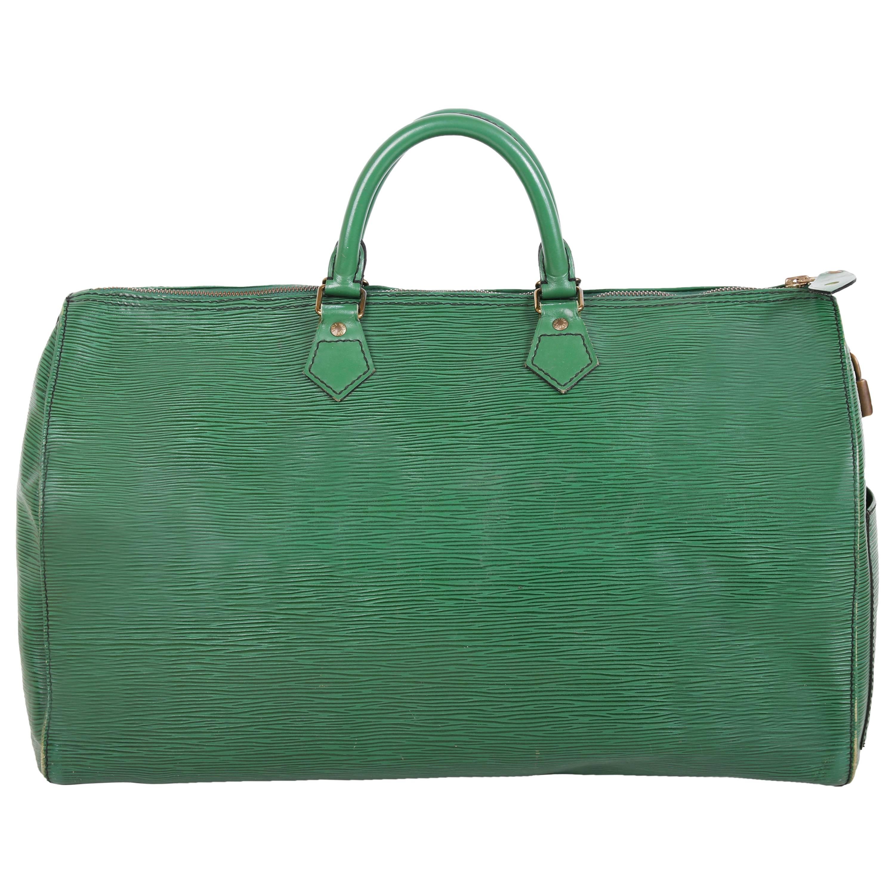 Louis Vuitton Green Epi Leather Speedy Bag, 1990 