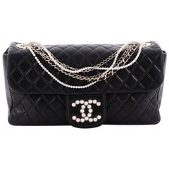 Chanel Westminster Quilted Lambskin Medium Pearl Chain Flap Bag