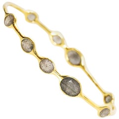 Ippolita 18k Yellow Gold & Quartz Rock Candy Bangle Bracelet rt. $2, 500