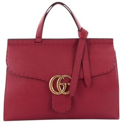 Gucci GG Marmont Top Handle Bag Leather Medium