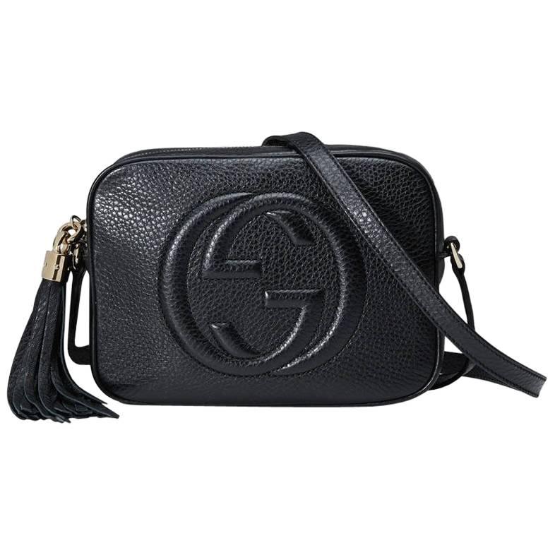 Gucci Soho Small Leather Disco Bag - Black For Sale