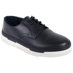 Valentino Mens Black Point Break Leather Derby Sneakers