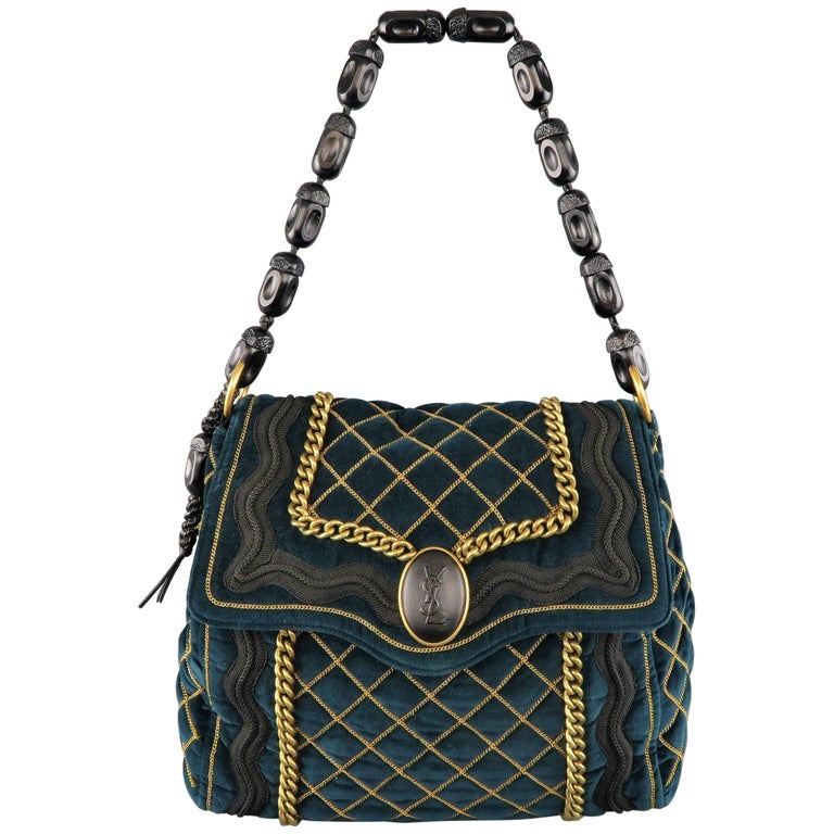 Yves Saint Laurent Green Purse