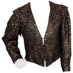 Vintage Black and Gold Brocade Doublet from the Royal Shakespeare Theater