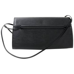 Louis Vuitton Black Epi Leather Shoulder Bag 