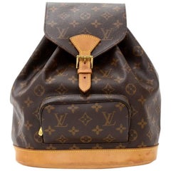 Vintage Louis Vuitton Moyen Montsouris MM Monogram Canvas Backpack Bag 