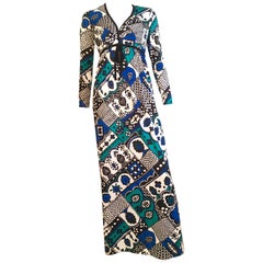 Young Dimensions for Saks Fifth Avenue MOD Maxi Dress Size 4.