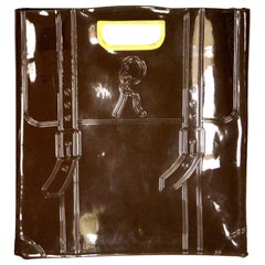 Vintage Brown Roberta di Camerino Vinyl Tote / Purse