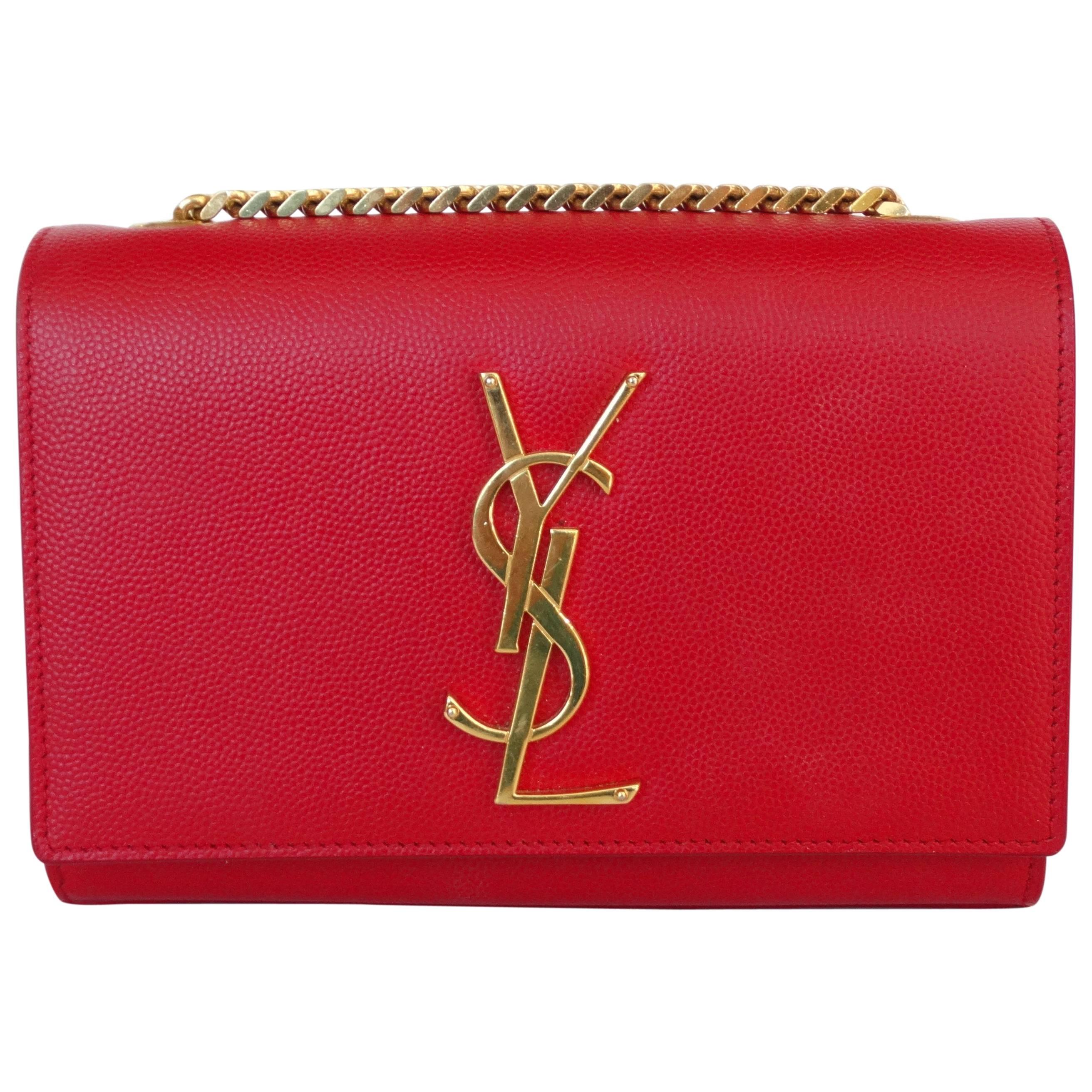 Yves Saint Laurent Lipstick Red Crossbody Bag