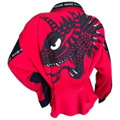 Veste Dragon Rouge Kansai Yamamoto 1980's