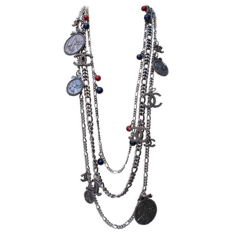 Chanel multi-strand necklace with charms, 2004 Fall Collection at ...