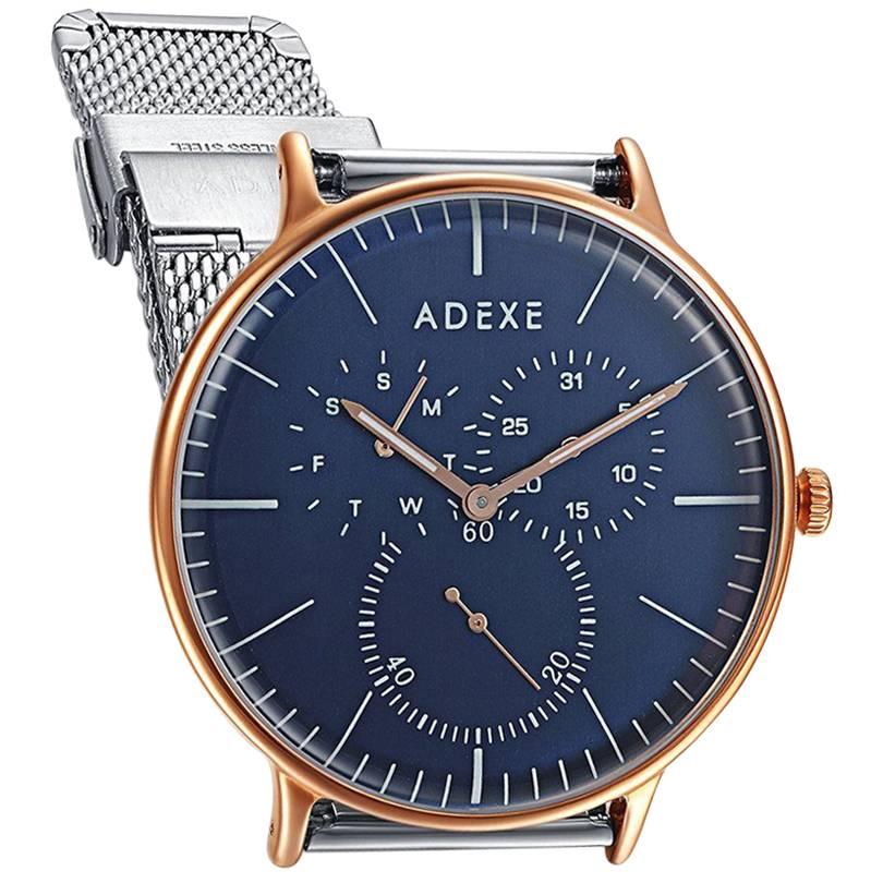 ADEXE Watches THEY Lifestyle Blue & Rosegold WristWatch  For Sale