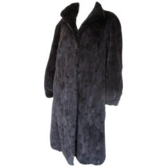  blue/grey mink fur coat