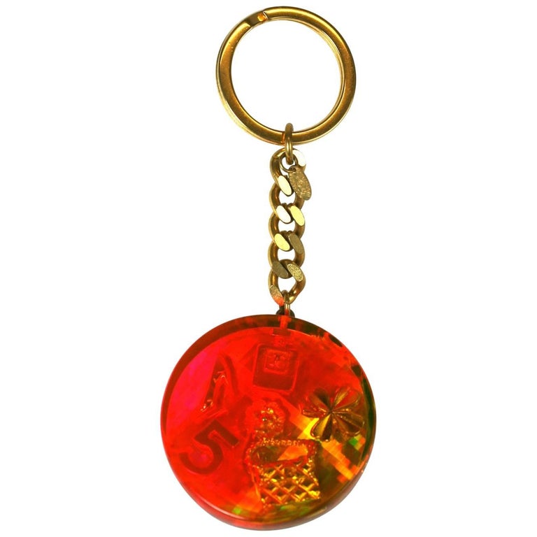 Chanel Hologram Fob Key Chain For Sale at 1stdibs