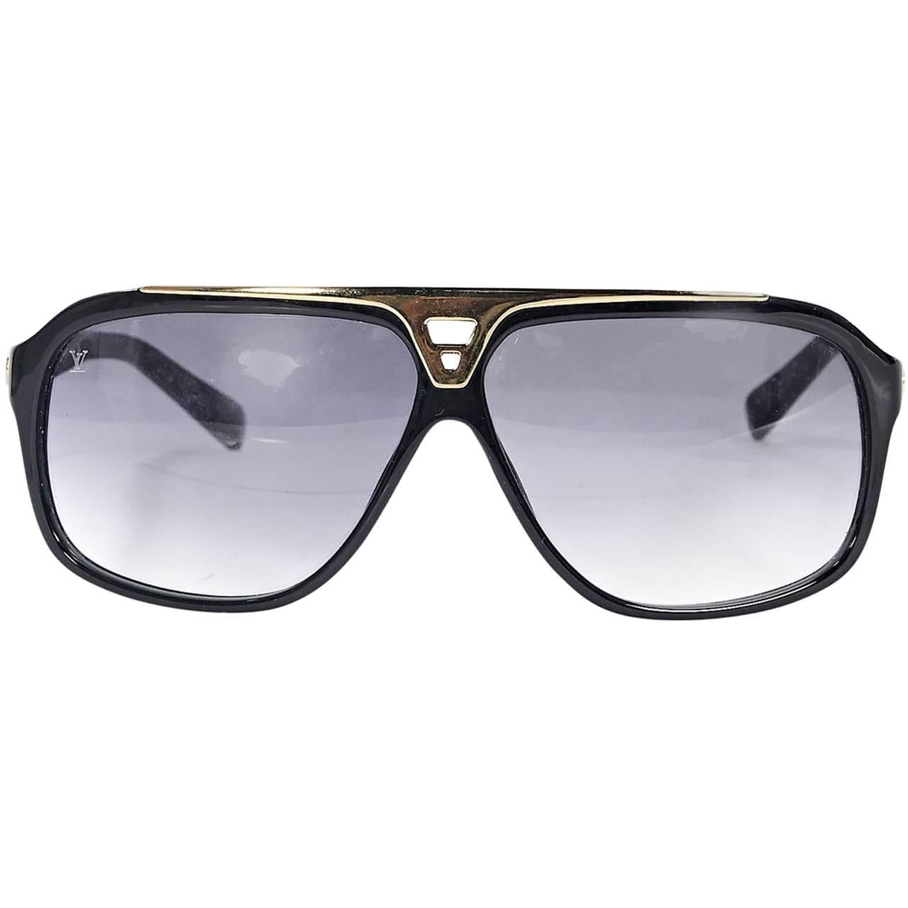 Black Louis Vuitton Faux Semblant Sunglasses