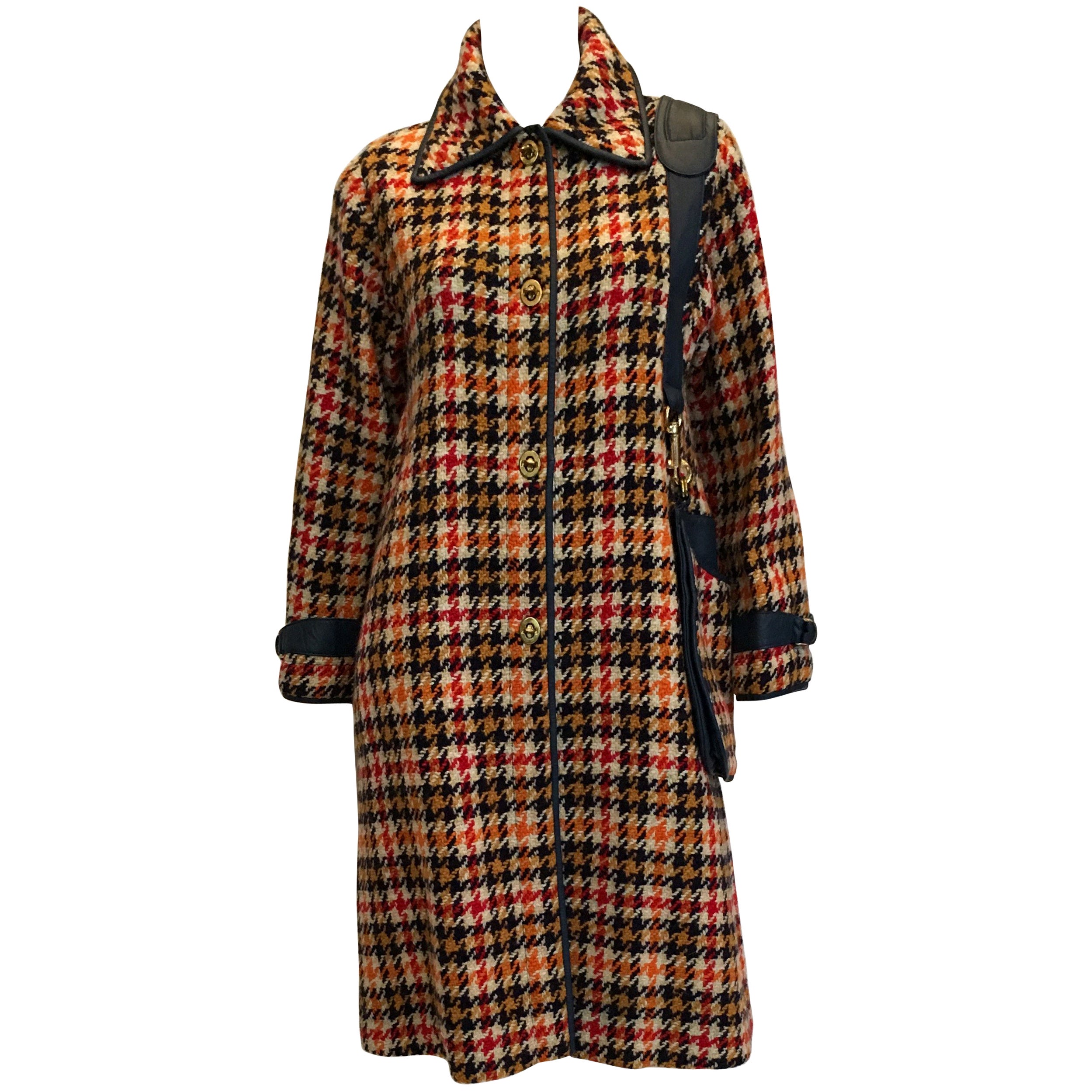 Bonnie Cashin for Sills tweed coat and stole set 1960s at 1stDibs
