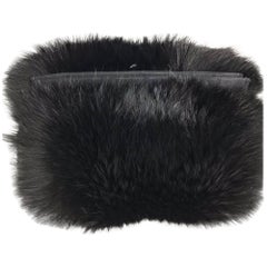 fox fur and down muff handbag combination 1940s